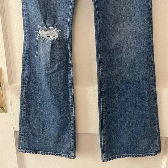 BDG urban outfitters dark wash stretch high waisted flare jeans size 25 - Picture 2 of 8